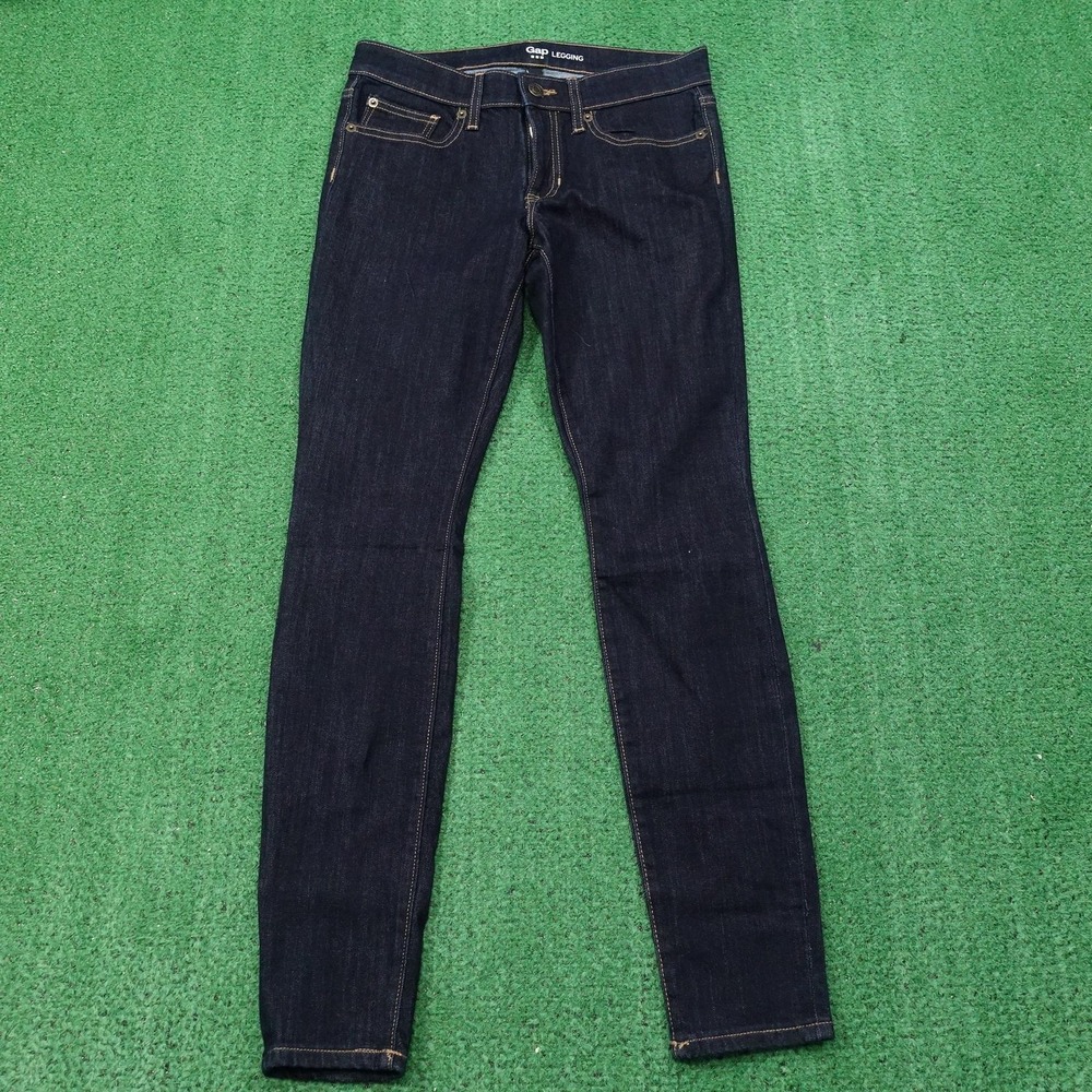 Gap Legging Jeans Womens 2R‎ Blue Dark Wash Skinny Stretch Denim Classic Style